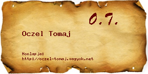Oczel Tomaj névjegykártya